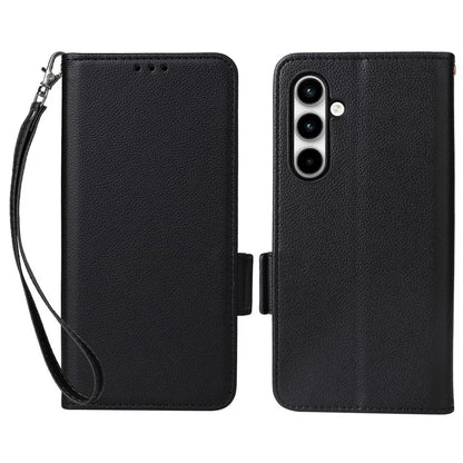 For Samsung Galaxy A35 5G Lychee Texture Leather Case with Wallet Card Slots