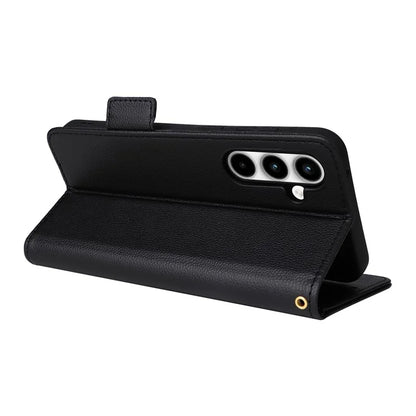 For Samsung Galaxy A35 5G Lychee Texture Leather Case with Wallet Card Slots