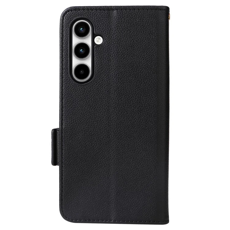 For Samsung Galaxy A35 5G Lychee Texture Leather Case with Wallet Card Slots