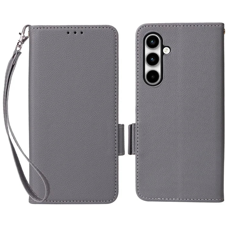 For Samsung Galaxy A35 5G Lychee Texture Leather Case with Wallet Card Slots