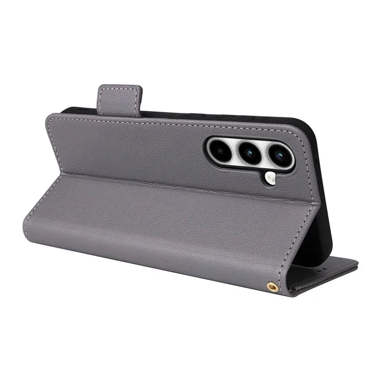 For Samsung Galaxy A35 5G Lychee Texture Leather Case with Wallet Card Slots