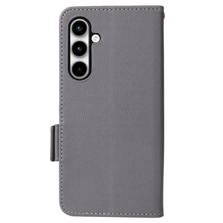 For Samsung Galaxy A35 5G Lychee Texture Leather Case with Wallet Card Slots