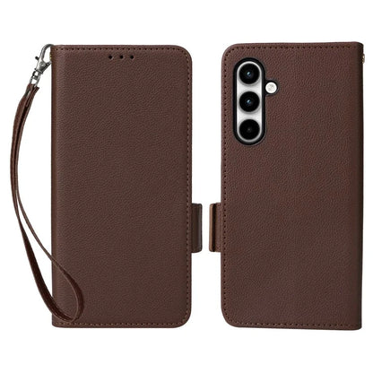 For Samsung Galaxy A35 5G Lychee Texture Leather Case with Wallet Card Slots