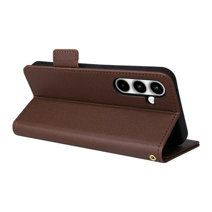 For Samsung Galaxy A35 5G Lychee Texture Leather Case with Wallet Card Slots