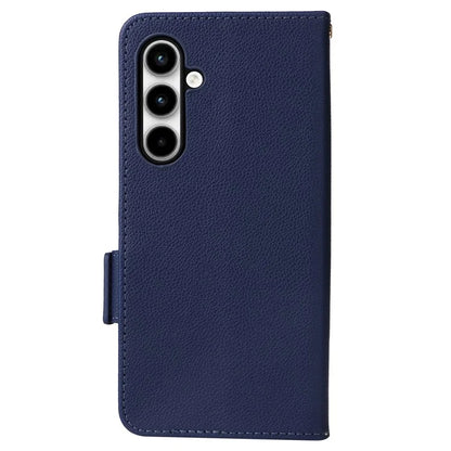 For Samsung Galaxy A35 5G Lychee Texture Leather Case with Wallet Card Slots