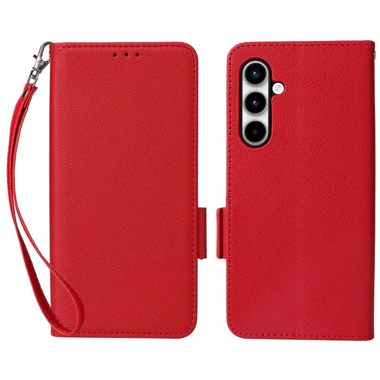 For Samsung Galaxy A35 5G Lychee Texture Leather Case with Wallet Card Slots