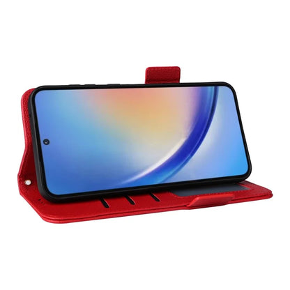 For Samsung Galaxy A35 5G Lychee Texture Leather Case with Wallet Card Slots