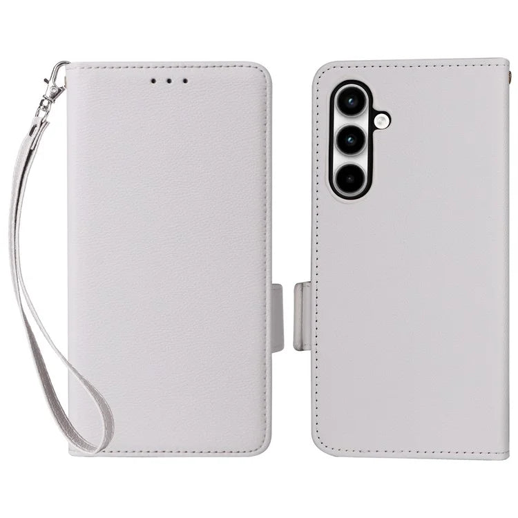 For Samsung Galaxy A35 5G Lychee Texture Leather Case with Wallet Card Slots