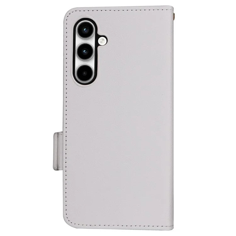 For Samsung Galaxy A35 5G Lychee Texture Leather Case with Wallet Card Slots