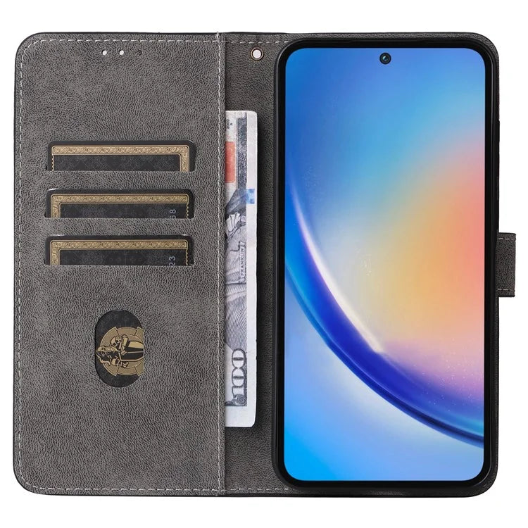 For Samsung Galaxy A35 5G Leather Wallet Case RFID Blocking Phone Cover