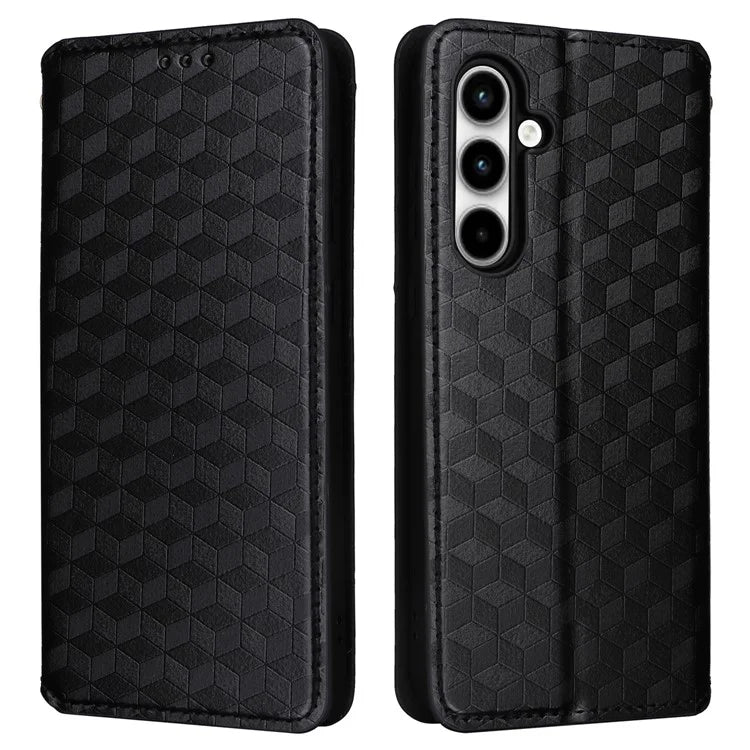 For Samsung Galaxy A35 5G Phone Wallet Leather Case Rhombus Imprinted