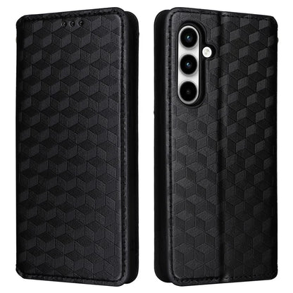 For Samsung Galaxy A35 5G Phone Wallet Leather Case Rhombus Imprinted