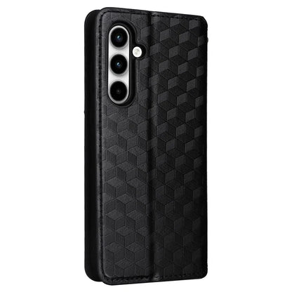 For Samsung Galaxy A35 5G Phone Wallet Leather Case Rhombus Imprinted
