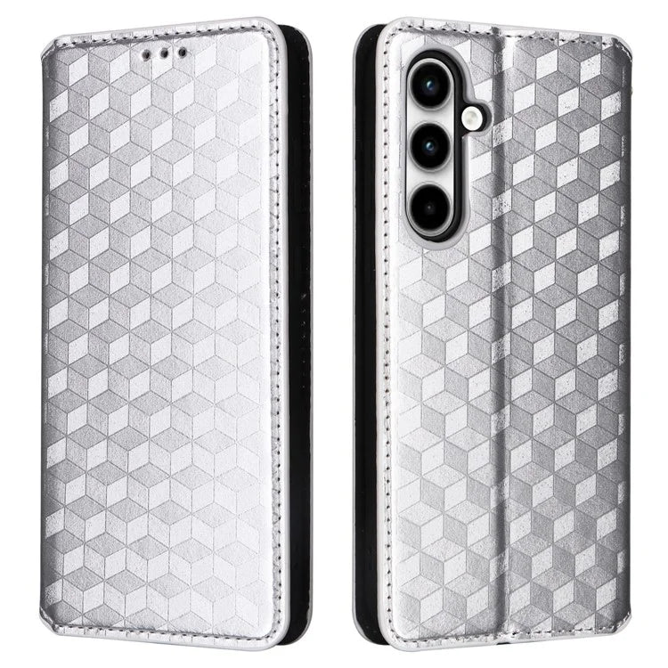 For Samsung Galaxy A35 5G Phone Wallet Leather Case Rhombus Imprinted