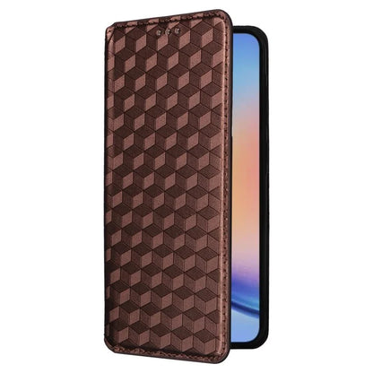 For Samsung Galaxy A35 5G Phone Wallet Leather Case Rhombus Imprinted