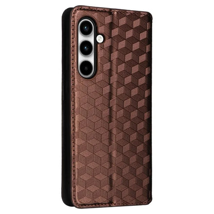 For Samsung Galaxy A35 5G Phone Wallet Leather Case Rhombus Imprinted