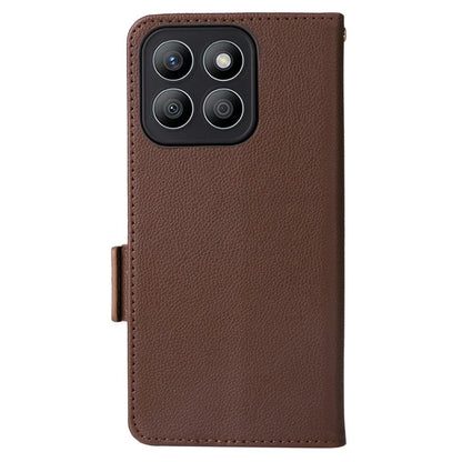 For Honor X8b 4G Phone Leather Case Wallet Cover Litchi Texture