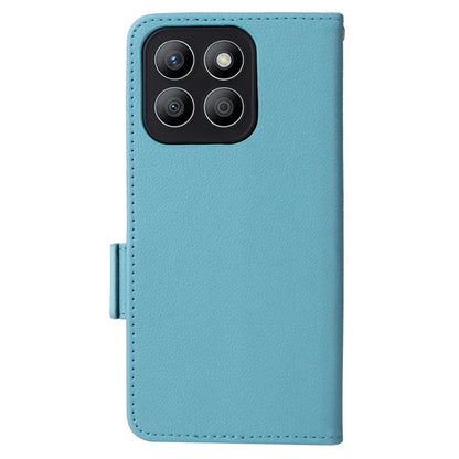 For Honor X8b 4G Phone Leather Case Wallet Cover Litchi Texture