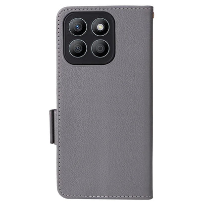 For Honor X8b 4G Phone Leather Case Wallet Cover Litchi Texture