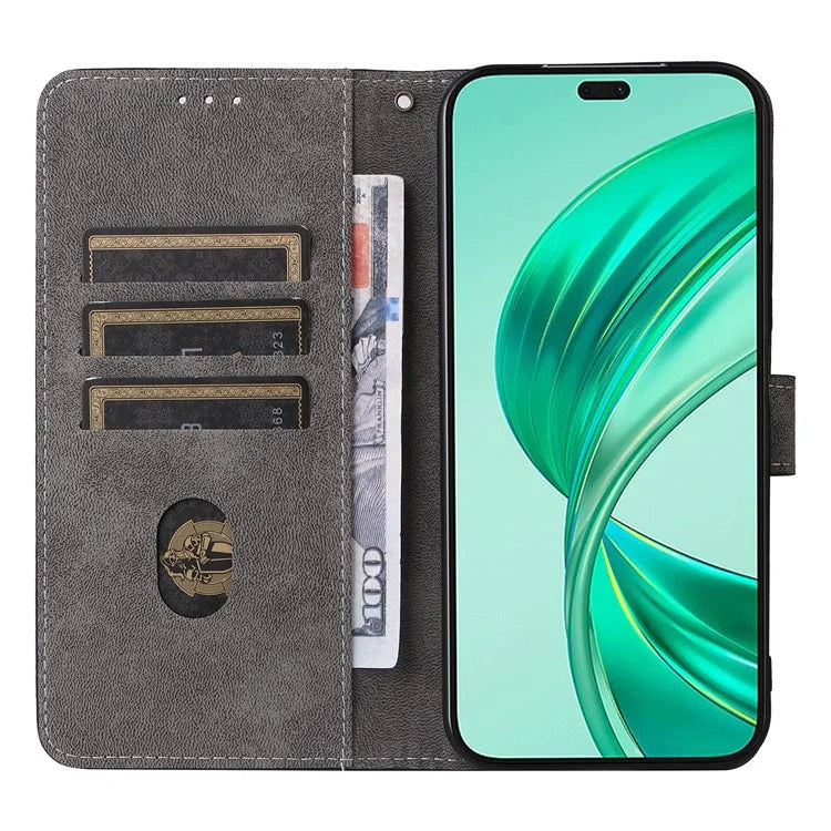 For Honor X8b 4G Wallet Case RFID Blocking Leather Phone Cover