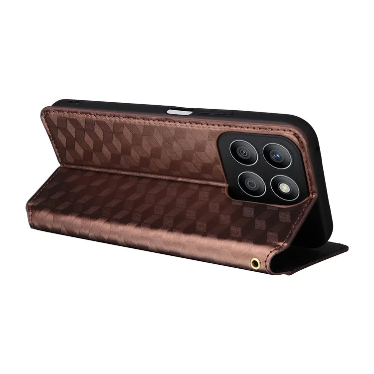 For Honor X8b 4G Wallet Case Magnetic Closing Leather Phone Cover