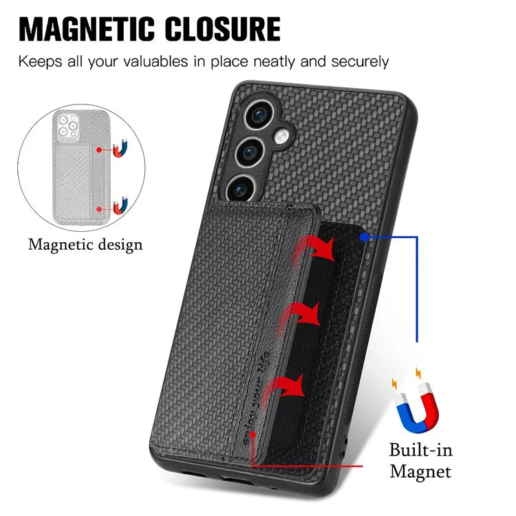 For Samsung Galaxy S23 FE Case RFID Blocking Card Slots Phone Cover