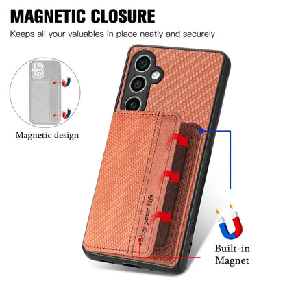 For Samsung Galaxy S23 FE Case RFID Blocking Card Slots Phone Cover
