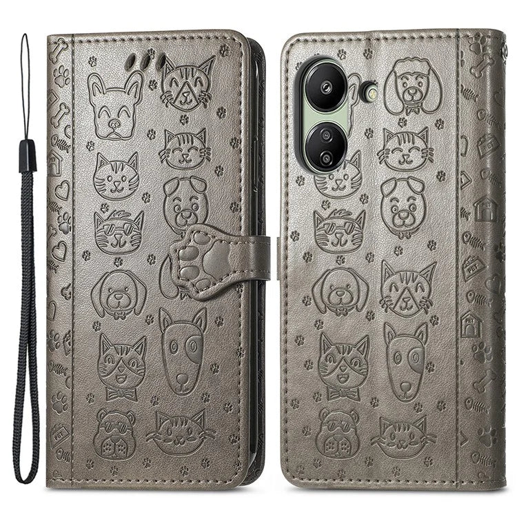 For Xiaomi Redmi 13C 4G / Poco C65 4G Wallet Case Phone Leather Cover Magnetic Clasp