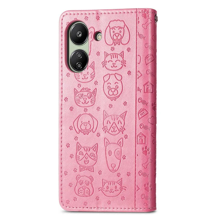 For Xiaomi Redmi 13C 4G / Poco C65 4G Wallet Case Phone Leather Cover Magnetic Clasp