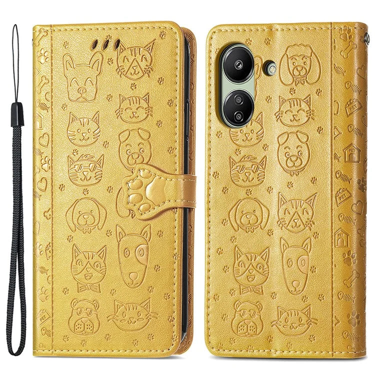 For Xiaomi Redmi 13C 4G / Poco C65 4G Wallet Case Phone Leather Cover Magnetic Clasp