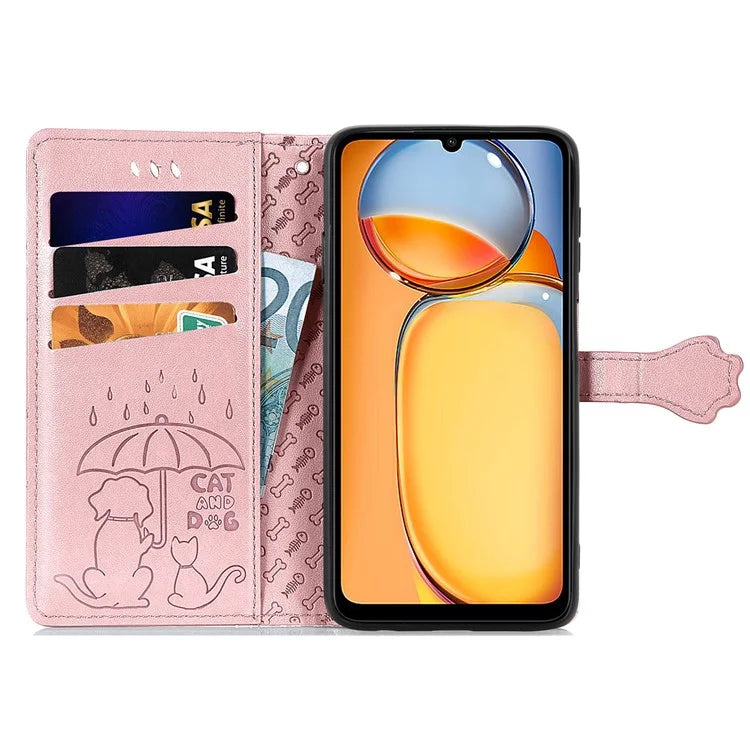 For Xiaomi Redmi 13C 4G / Poco C65 4G Wallet Case Phone Leather Cover Magnetic Clasp