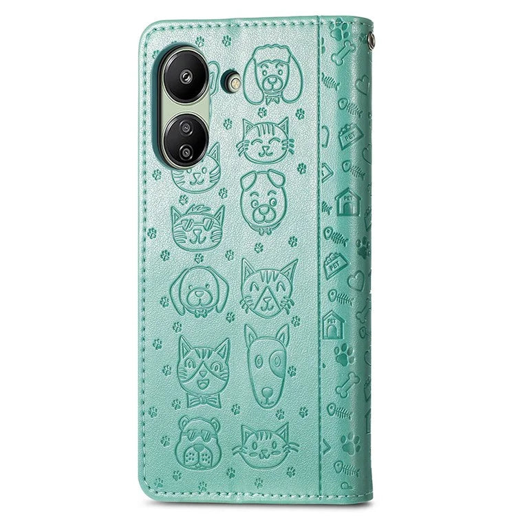 For Xiaomi Redmi 13C 4G / Poco C65 4G Wallet Case Phone Leather Cover Magnetic Clasp