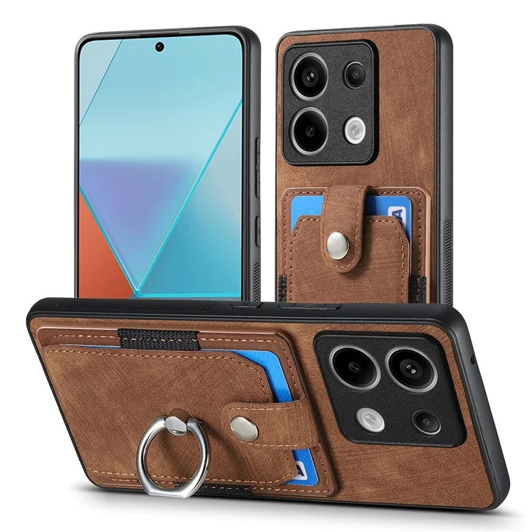 D2 For Xiaomi Redmi Note 13 Pro 5G / Poco X6 5G Phone Case with Ring Kickstand Anit-Fall Cover