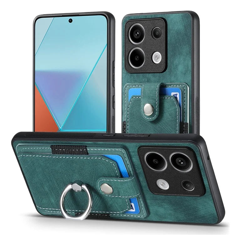 D2 For Xiaomi Redmi Note 13 Pro 5G / Poco X6 5G Phone Case with Ring Kickstand Anit-Fall Cover