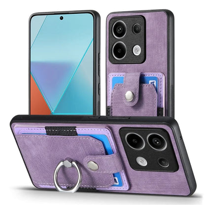 D2 For Xiaomi Redmi Note 13 Pro 5G / Poco X6 5G Phone Case with Ring Kickstand Anit-Fall Cover