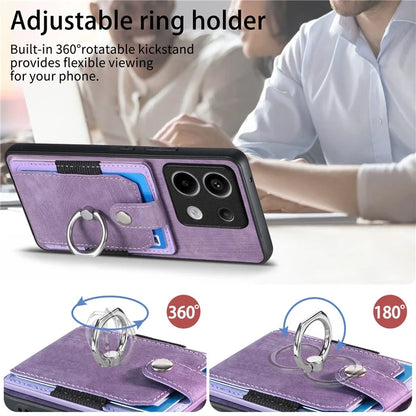 D2 For Xiaomi Redmi Note 13 Pro 5G / Poco X6 5G Phone Case with Ring Kickstand Anit-Fall Cover