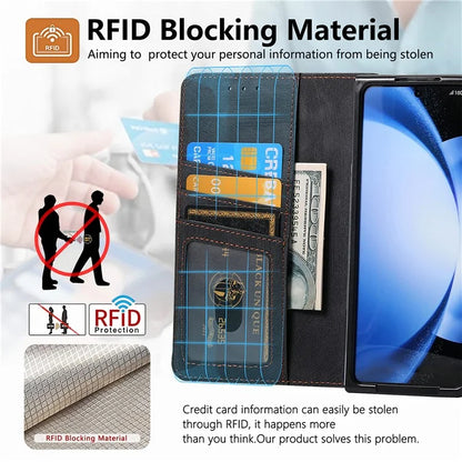 For Samsung Galaxy Z Fold5 5G Detachable Phone Case Zipper Wallet Cover RFID Blocking