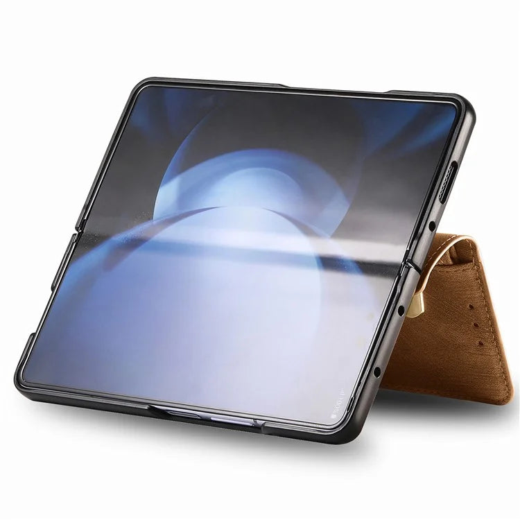 For Samsung Galaxy Z Fold5 5G Detachable Phone Case Zipper Wallet Cover RFID Blocking