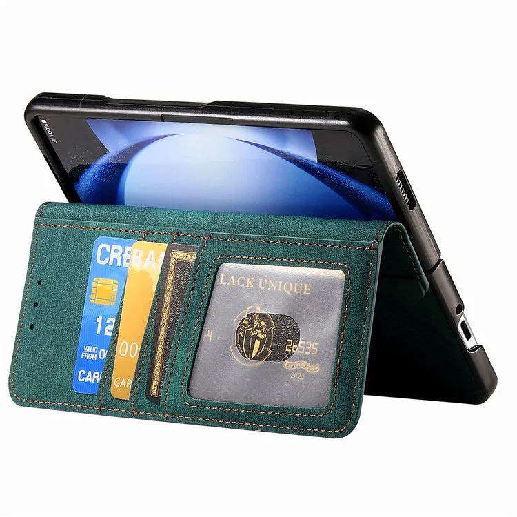 For Samsung Galaxy Z Fold5 5G Detachable Phone Case Zipper Wallet Cover RFID Blocking