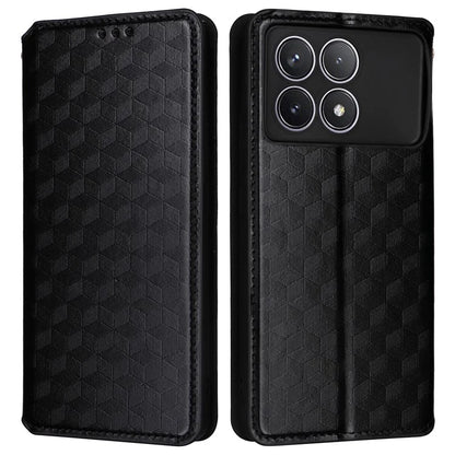 For Xiaomi Redmi K70 5G / K70 Pro 5G Leather Case Rhombus Pattern Flip Wallet Cover