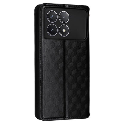 For Xiaomi Redmi K70 5G / K70 Pro 5G Leather Case Rhombus Pattern Flip Wallet Cover