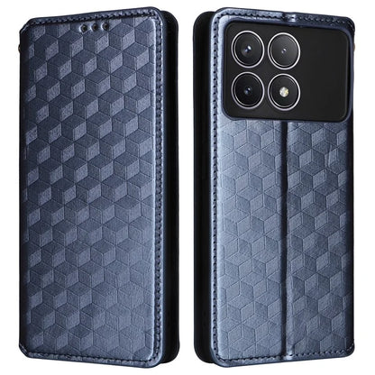 For Xiaomi Redmi K70 5G / K70 Pro 5G Leather Case Rhombus Pattern Flip Wallet Cover
