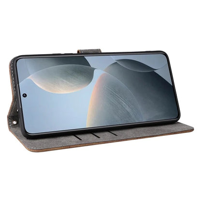 For Xiaomi Redmi K70E 5G / Poco X6 Pro 5G Wallet Case RFID Blocking Phone Cover with Hand Strap