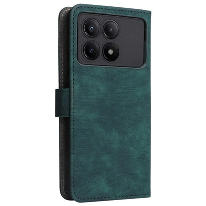 For Xiaomi Redmi K70E 5G / Poco X6 Pro 5G Wallet Case RFID Blocking Phone Cover with Hand Strap