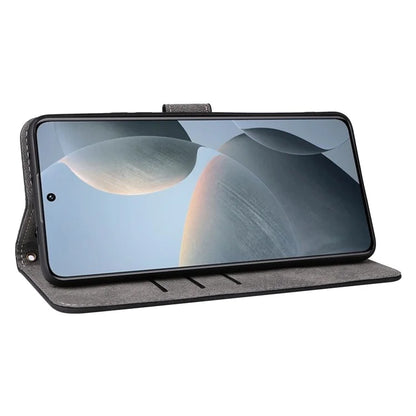 For Xiaomi Redmi K70E 5G / Poco X6 Pro 5G Wallet Case RFID Blocking Phone Cover with Hand Strap