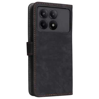 For Xiaomi Redmi K70E 5G / Poco X6 Pro 5G Wallet Case RFID Blocking Phone Cover with Hand Strap