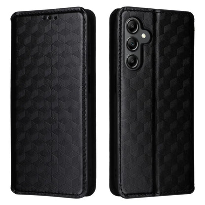 For Samsung Galaxy A15 4G / 5G Leather Case Phone Wallet Cover Rhombus Pattern