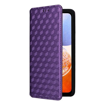For Samsung Galaxy A15 4G / 5G Leather Case Phone Wallet Cover Rhombus Pattern