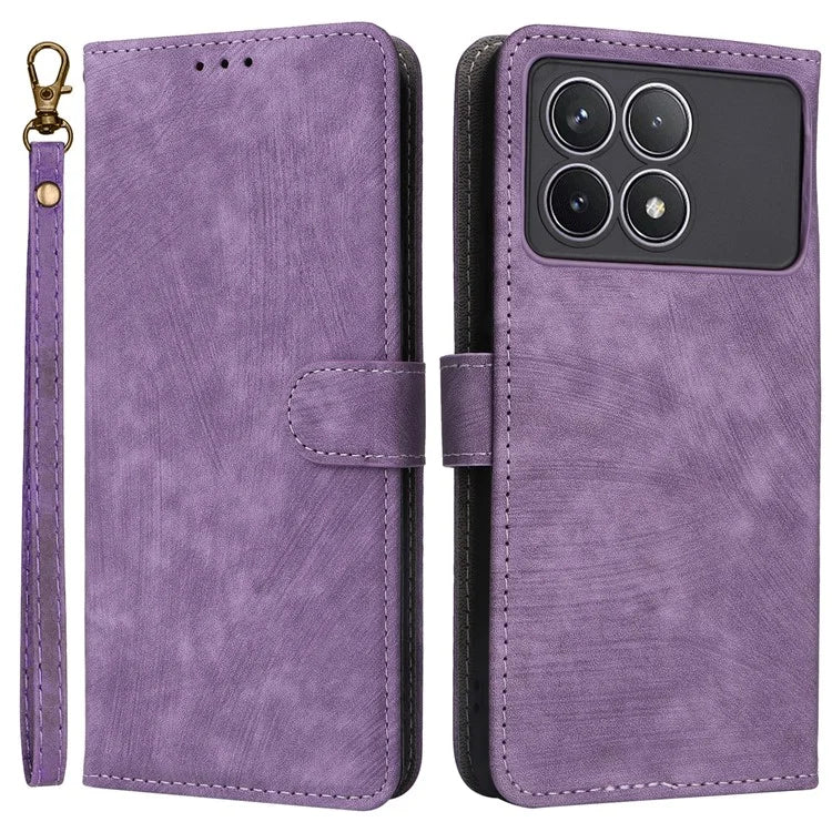 For Xiaomi Redmi K70 5G / K70 Pro 5G Leather Case with Strap RFID Blocking Phone Wallet