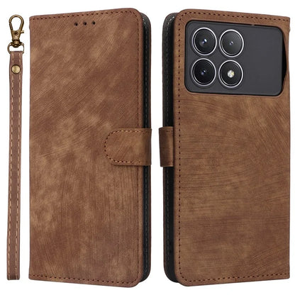 For Xiaomi Redmi K70 5G / K70 Pro 5G Leather Case with Strap RFID Blocking Phone Wallet